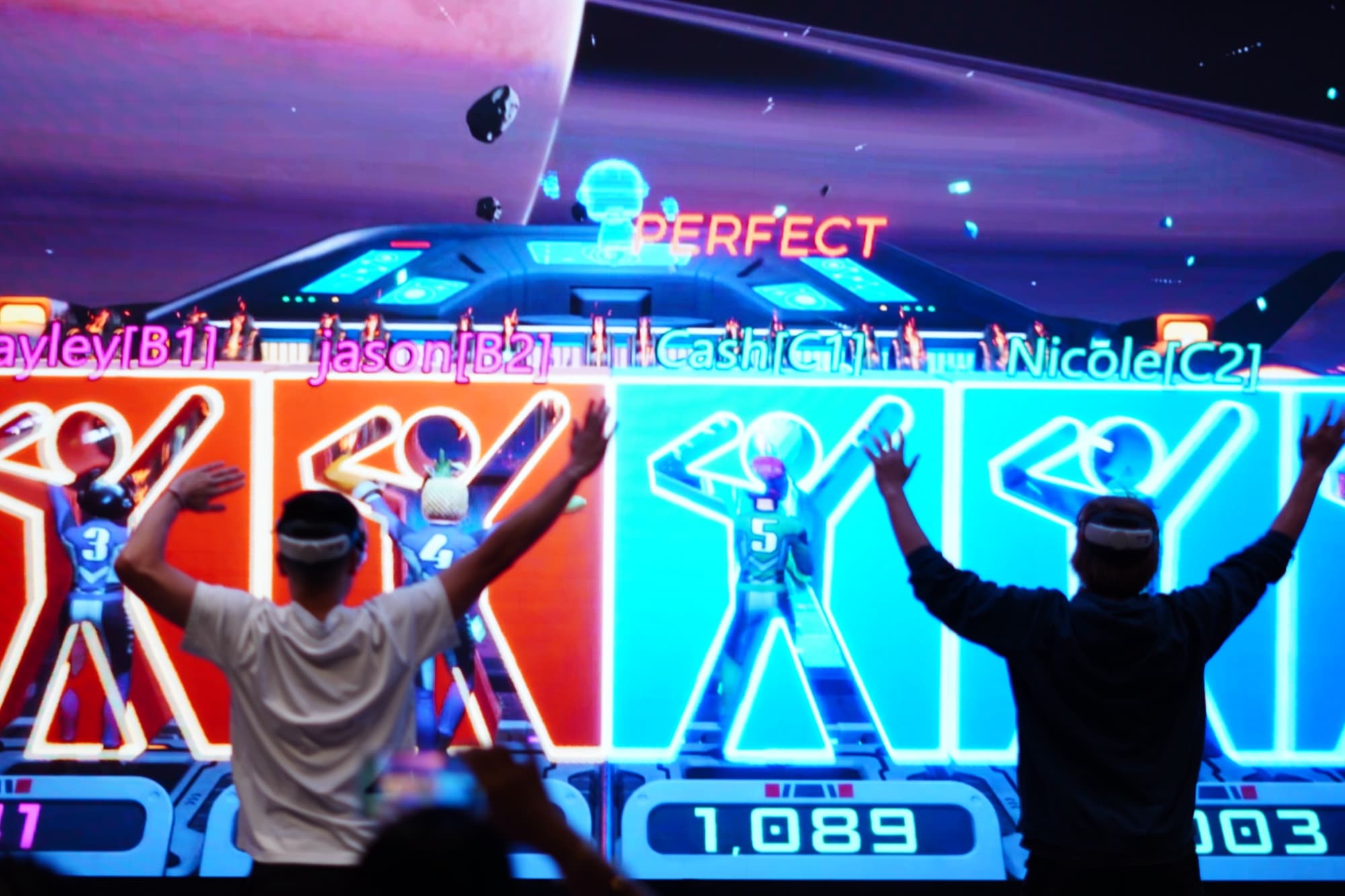 hyper rhythym game in action