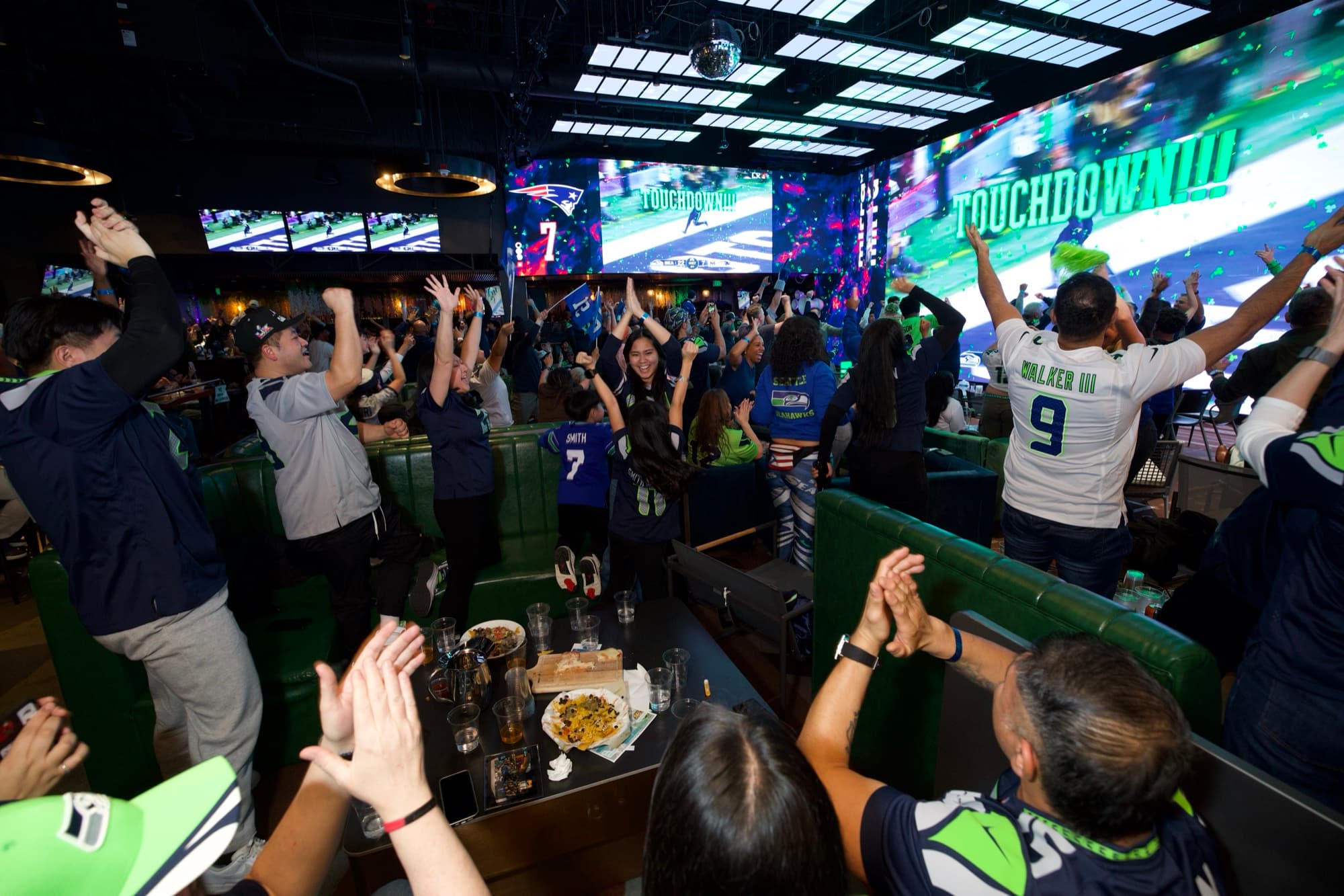 Sports watch party using the arena display