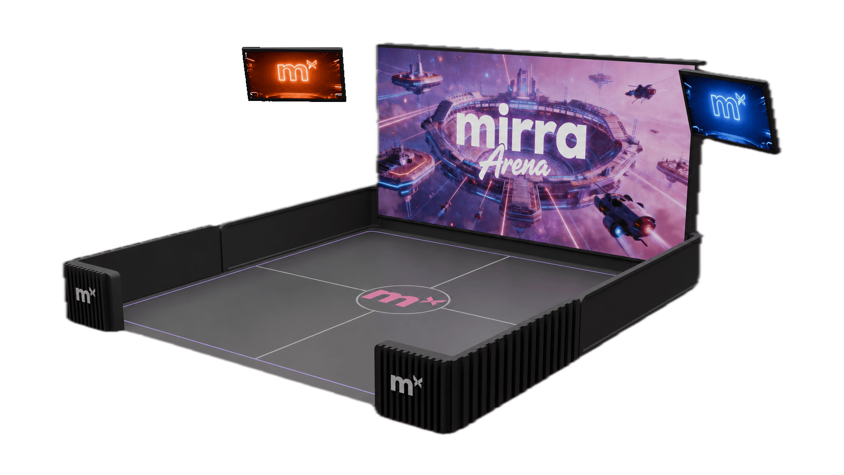 Illustrative Grand arena configuration with a complete uncropped product render